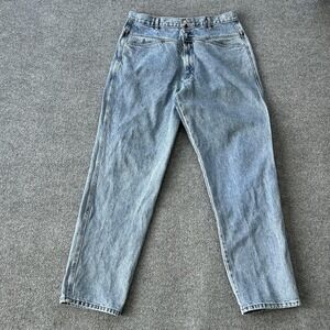 Vintage Marithe Francois Girbaud Jeans Mens 38x35 Blue High Rise Relaxed Tapered